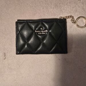 Kate Spade Black Quilted Card Holder